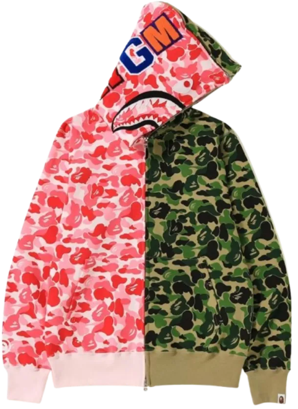 Bape ABC Split Full Zip Hoodie · Bape