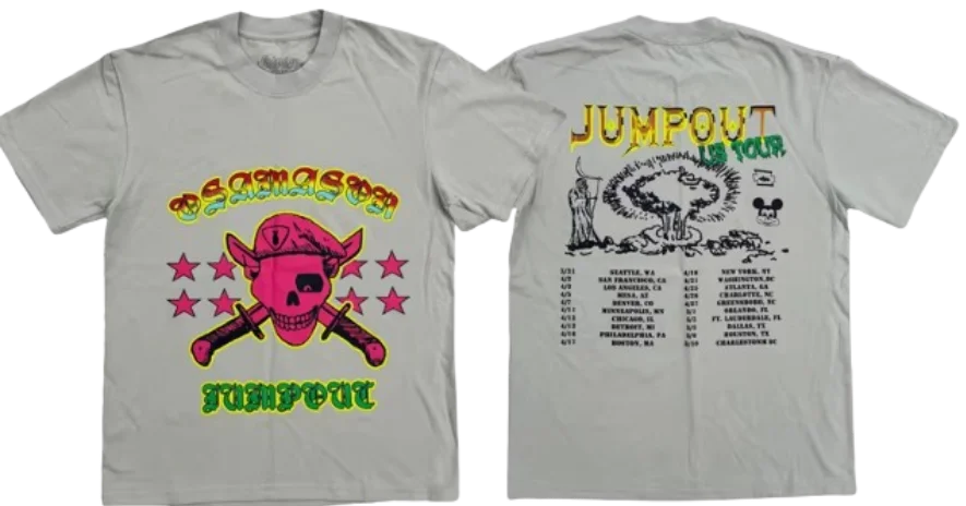Osamason Jumpout Tour Rainbow Skull Tshirt · OsamaSon