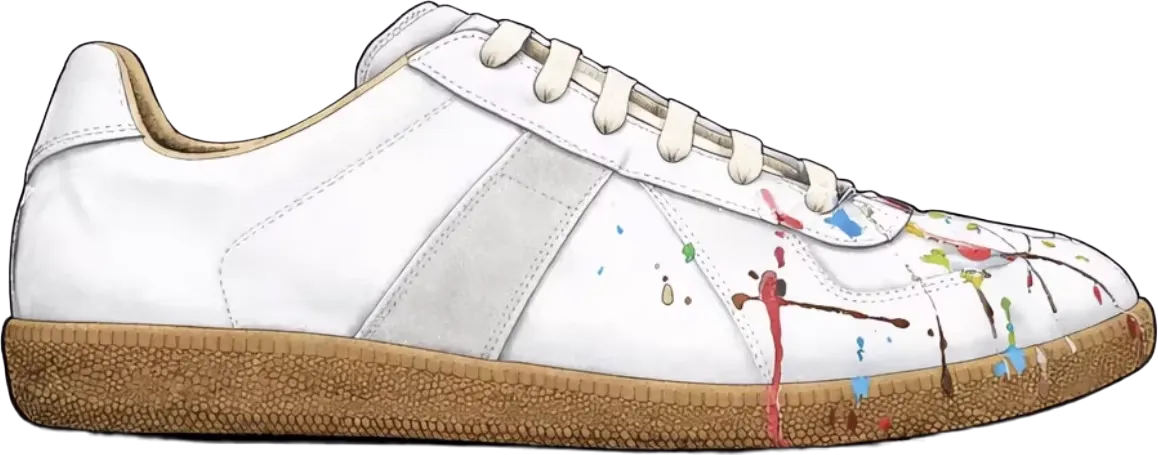 Best White Paint Splatter Margiela GATs · Maison Margiela