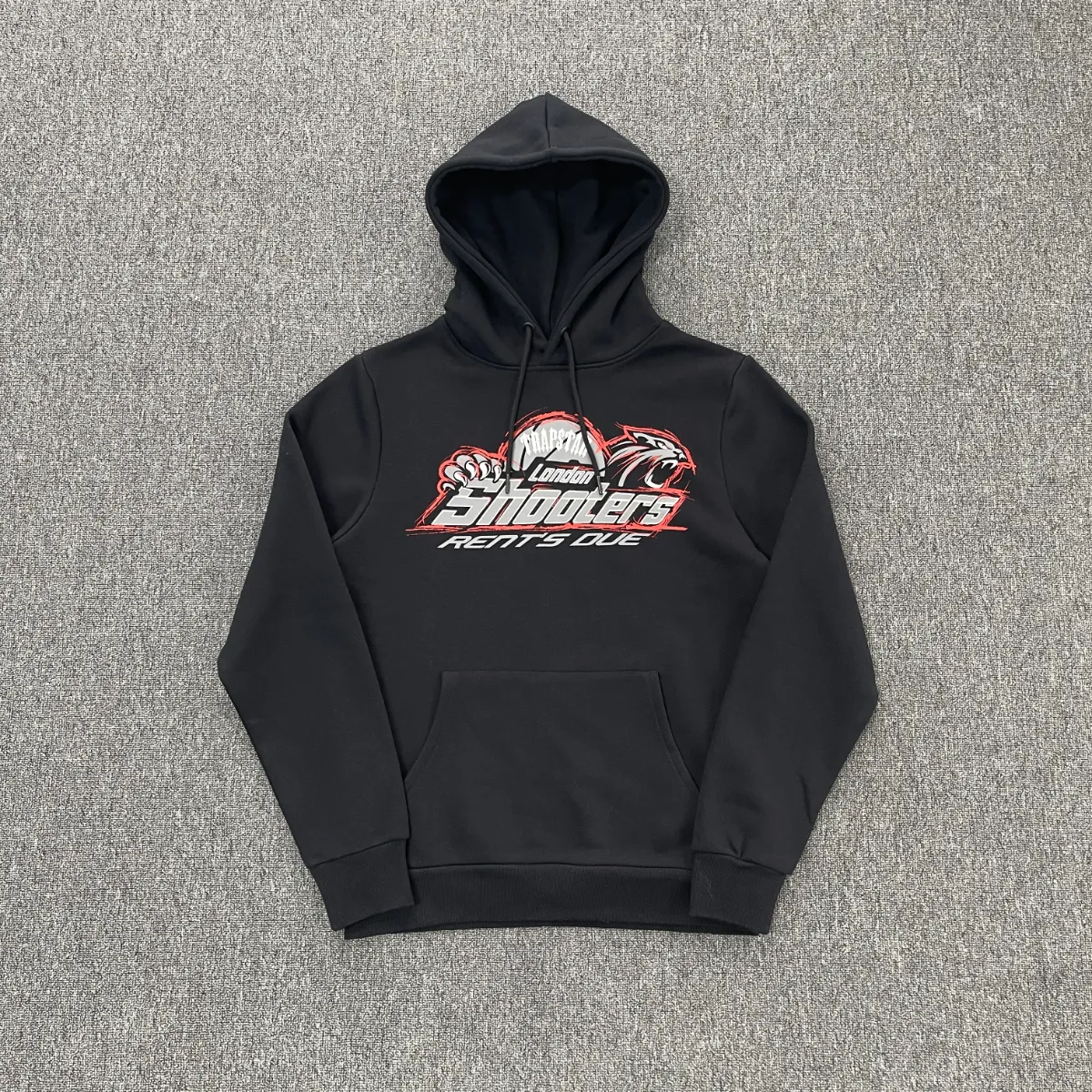 Trapstar Shooters Rents Due Hoodie Black