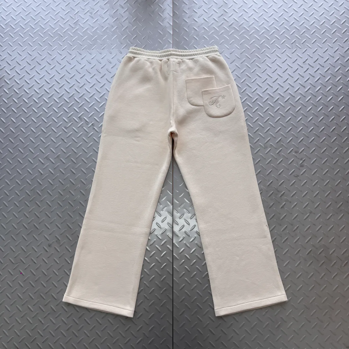 Saint Alexander Embroidered Pocket Cream Sweatpants · Saint Alexander