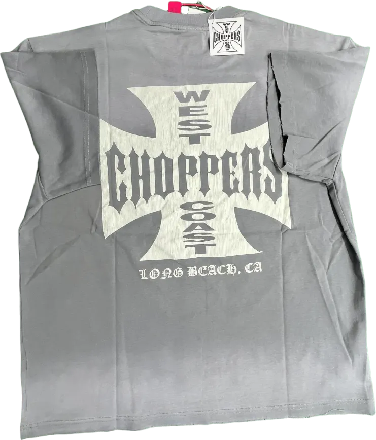 West Coast Choppers Oversized Gray Tee · West Coast Choppers