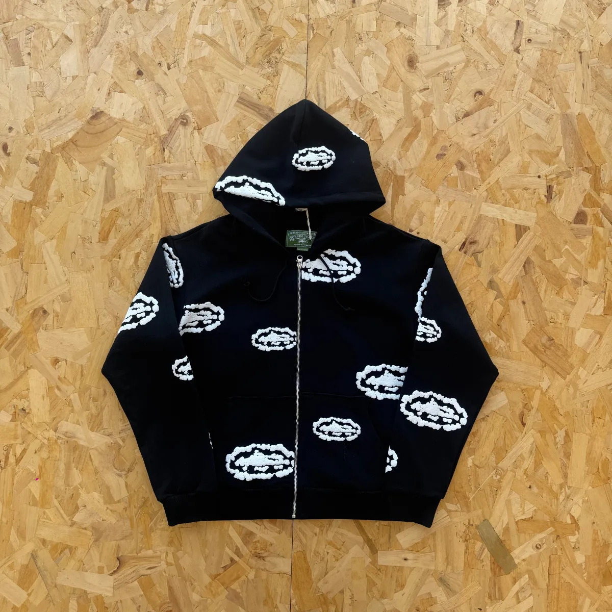 Denim Tears Cloud Zip Up Hoodie Black · Denim Tears