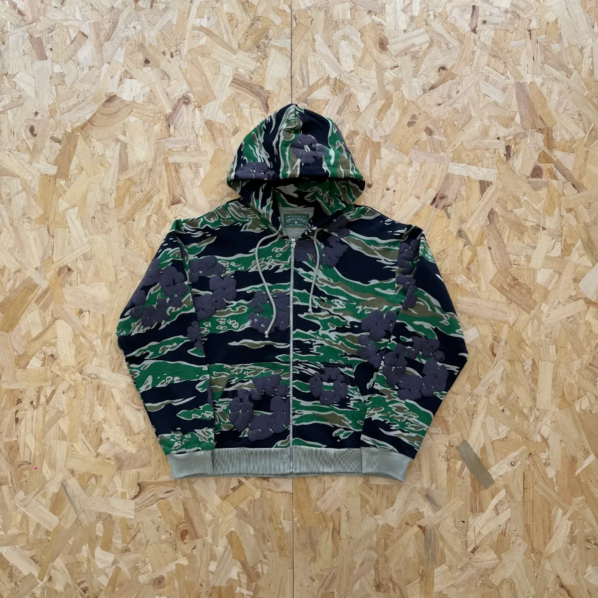 Denim Tears Camo Tiger Stripe Zip Up Hoodie · Denim Tears