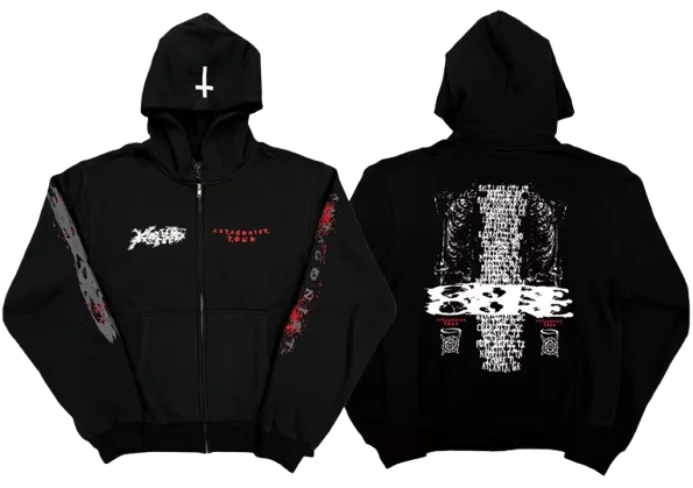 Ken Carson Antagonist Tour 2.0 Zip Up Hoodie · Opium