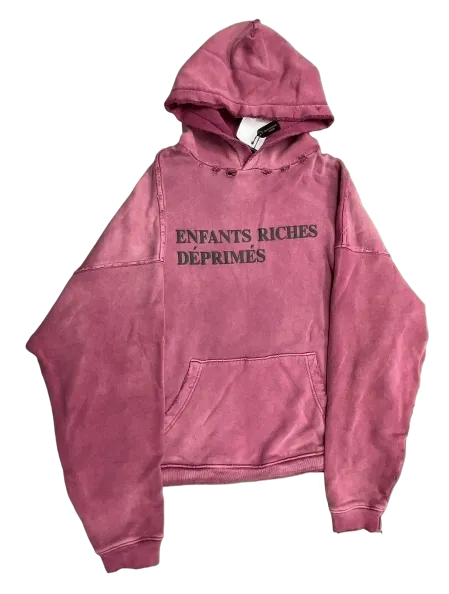ERD Melancholy Destruction Red Washed Hoodie · ERD