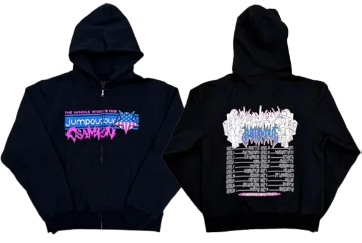 Jumpout Tour Zip Up Hoodie · OsamaSon