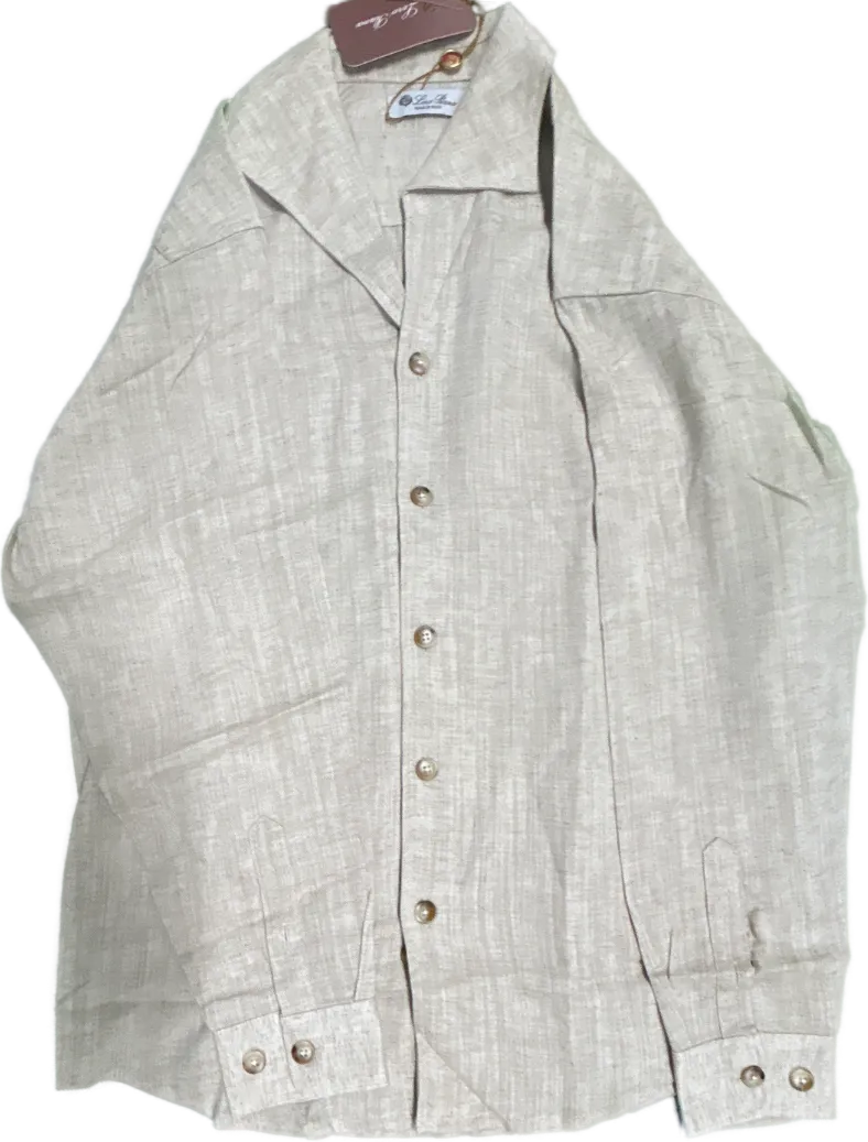 Loro Piana Linen Dark Beige Shirt · Loro Piana