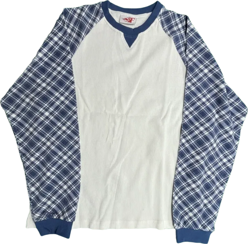 Blank Plaid Waffle Longsleeve · Blanks