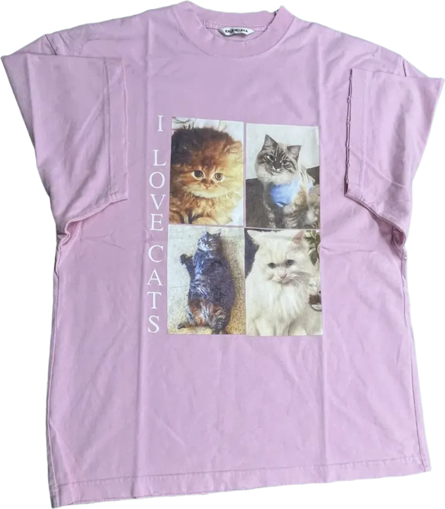 Balenciaga “I <3 Cats" Tee · Balenciaga