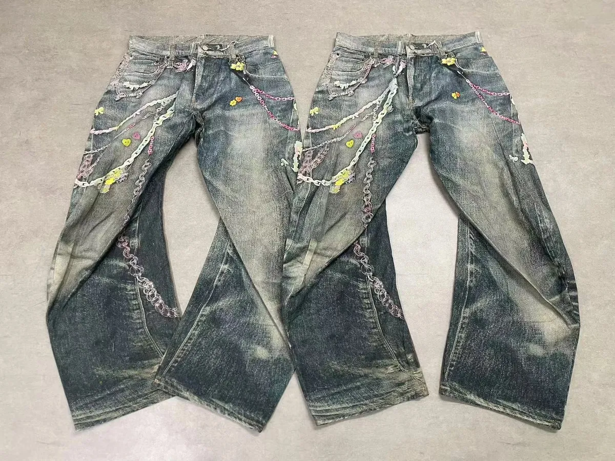 Acne Studios 2006M Rainbow Keychain Print Jeans · Acne Studios