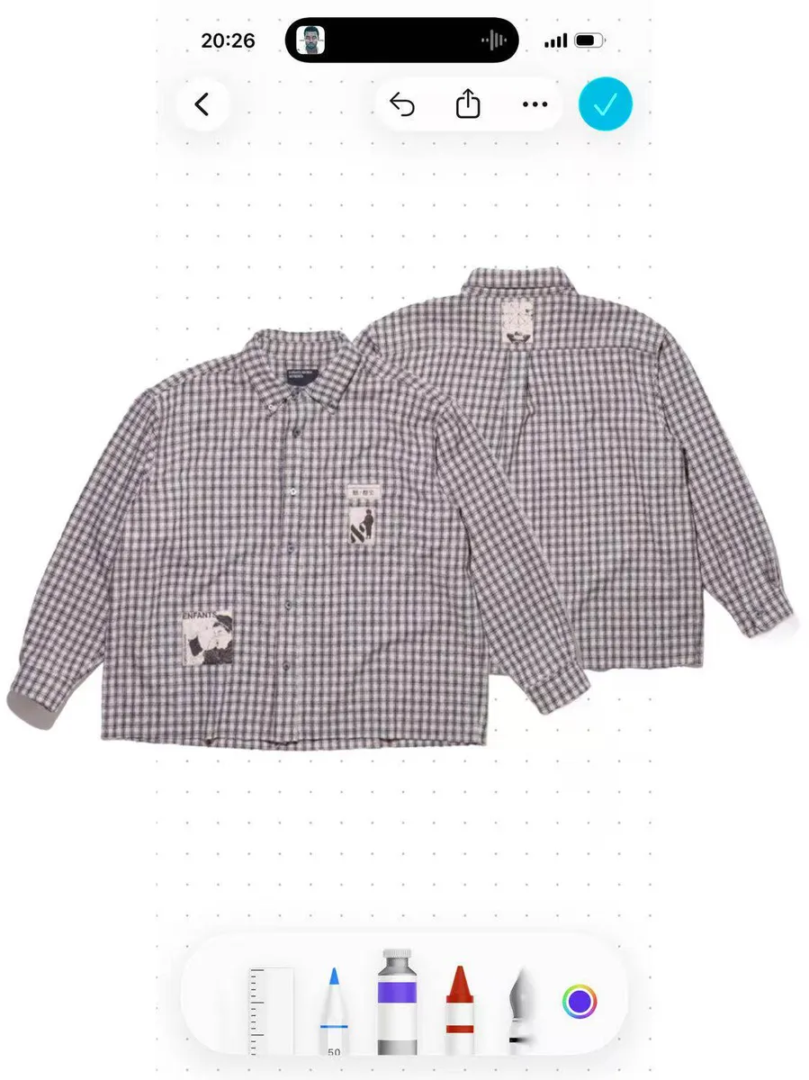 ERD Plaid Patches Cashmere-Blend Shirt · ERD