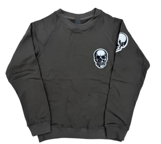 N9 Skull Embroidered Crewneck · Number Nine
