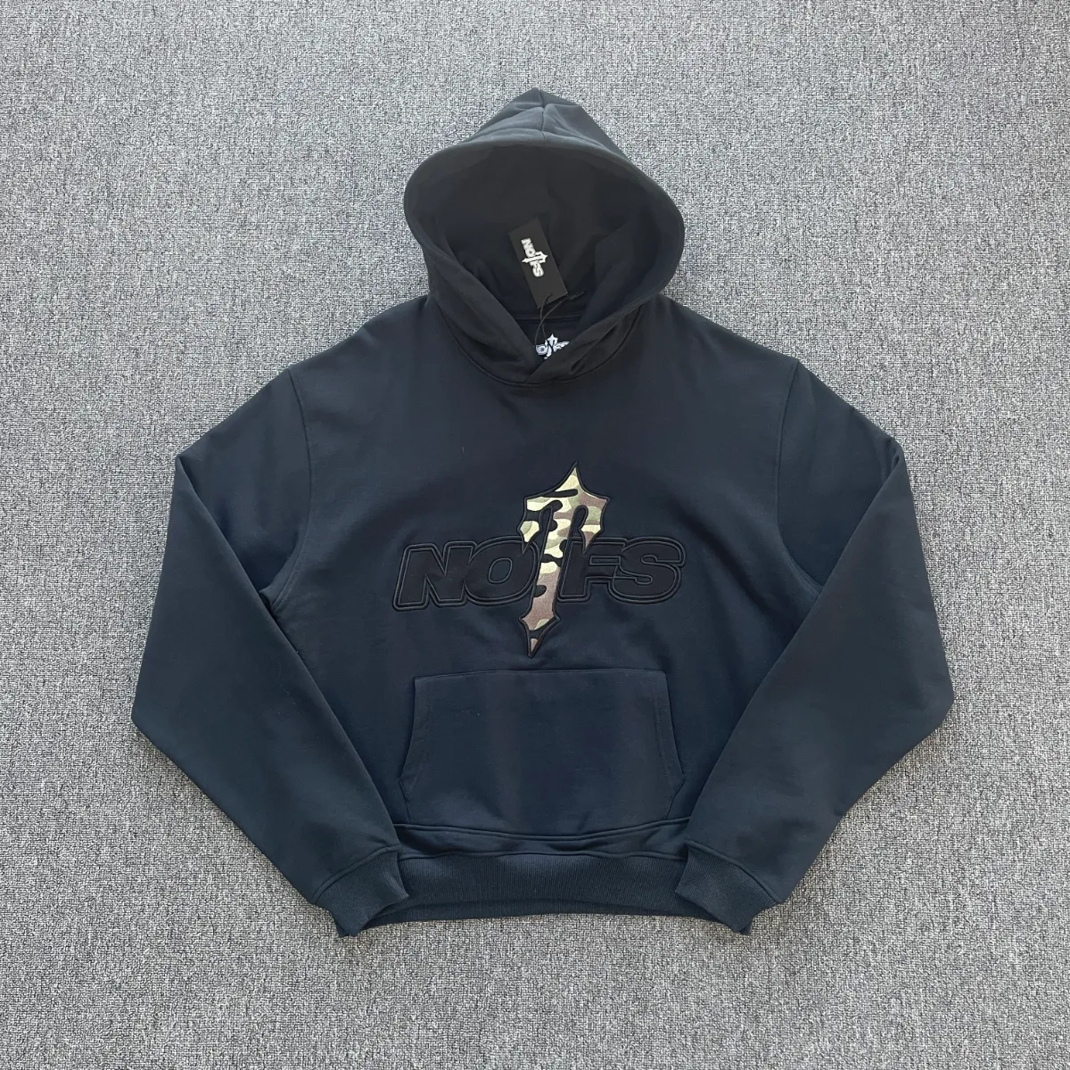 Trapstar No Time Black Camo Hoodie · Trapstar