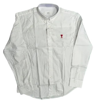 AMI Dress Shirt (White/Blue) · Ami