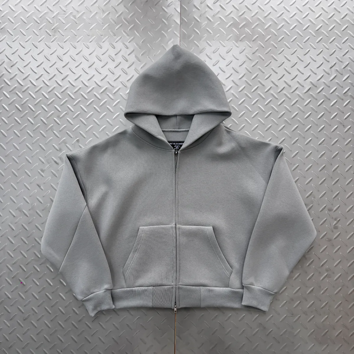 Saint Alexander Grey Zip Up Hoodie · Saint Alexander