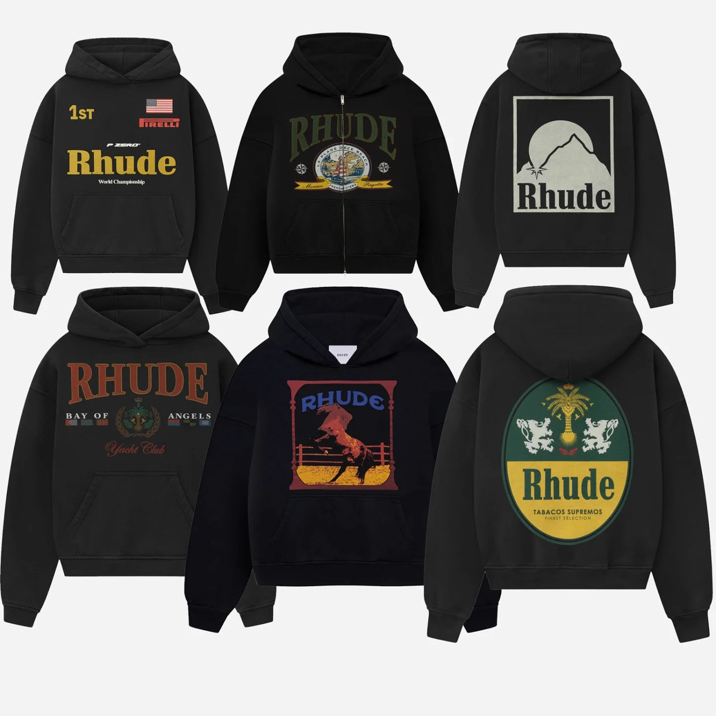 Rhude Black Hoodie · Rhude