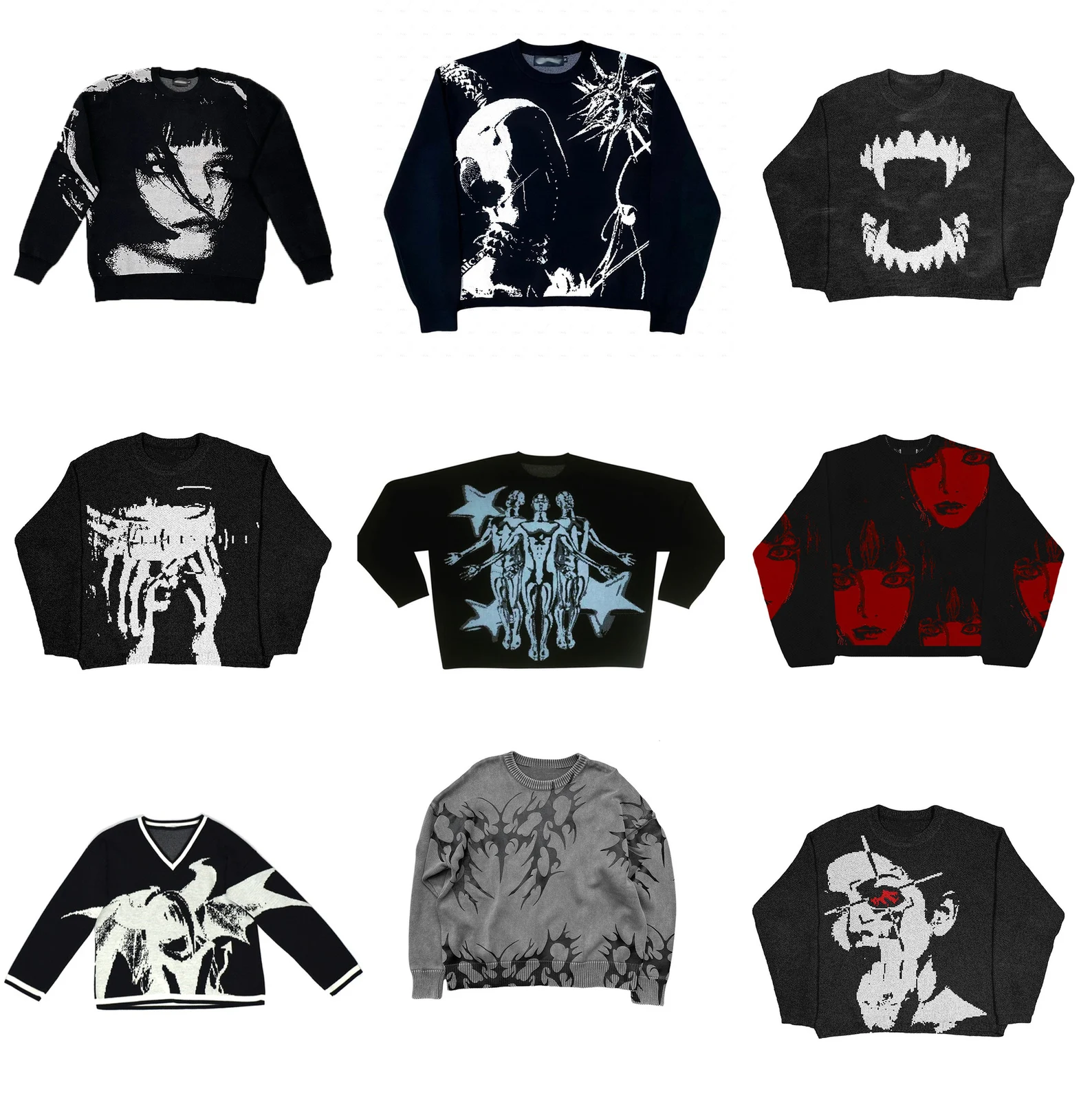 Graphic Knit Sweater