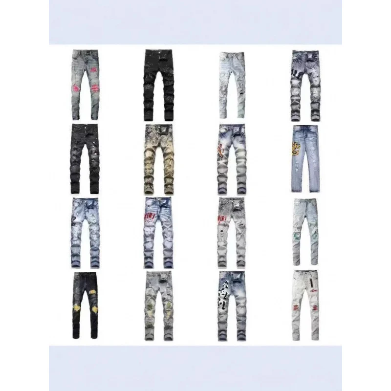 AMIRI Embroidered Ripped Jeans · AMIRI