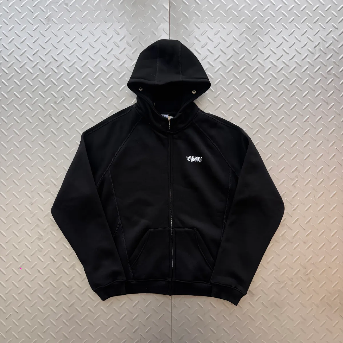 Up In Flames Black Zip Up Hoodie · Up In Flames
