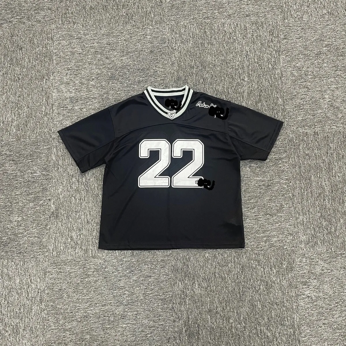 Broken Planet Black Number 22 Jersey T-Shirt · Broken Planet