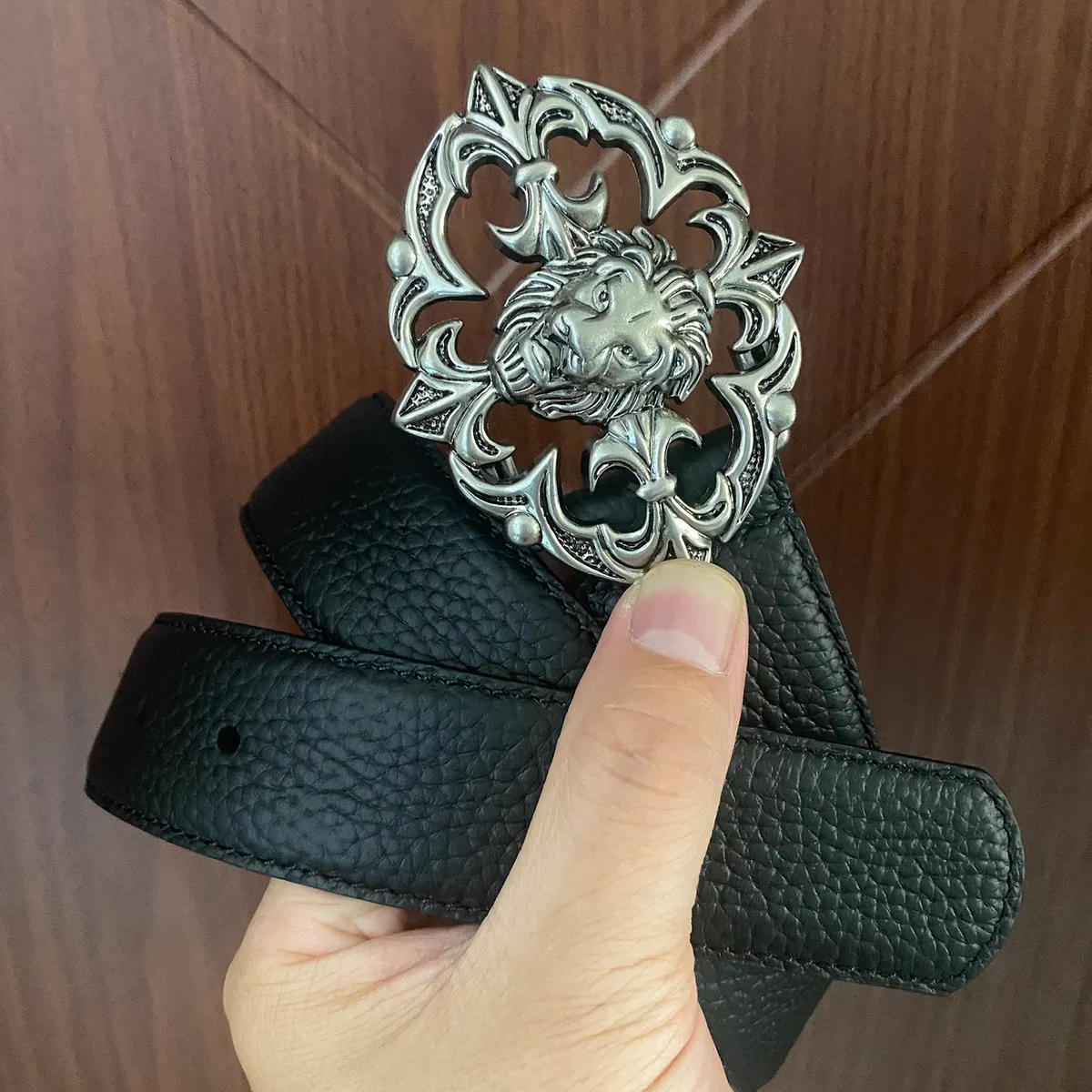 Chrome Hearts Rainbow Cross Leather Belt · Chrome Hearts