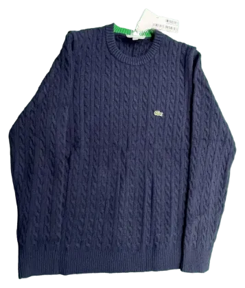 Lacoste Twisted Cord Knitted Crewneck Sweater · Lacoste