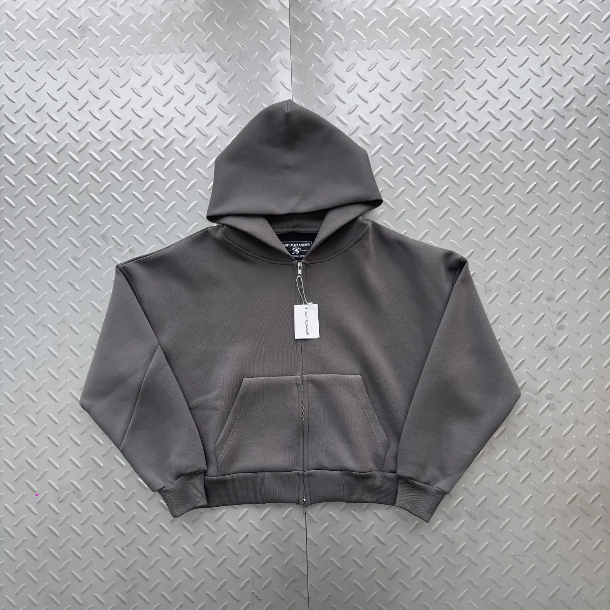 Saint Alexander Grey Zip Up Hoodie · Saint Alexander
