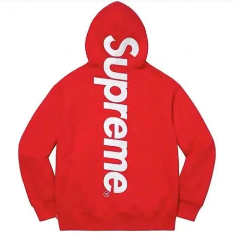 Supreme Vertical Logo Hoodie Red · Supreme
