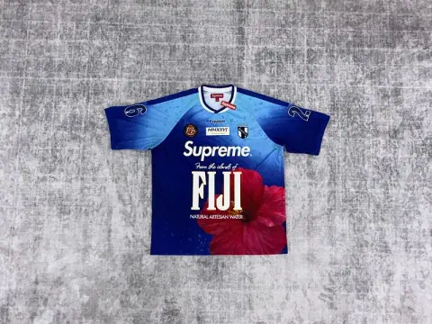 Supreme Fiji Soccer Jersey Blue · Supreme