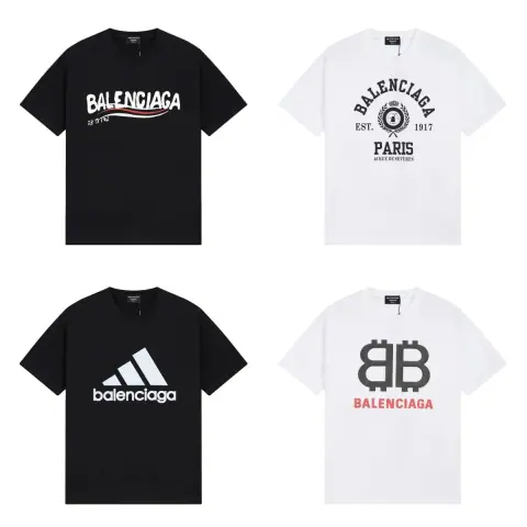 Balenciaga multi-style logo print short sleeve T-Shirt · Balenciaga