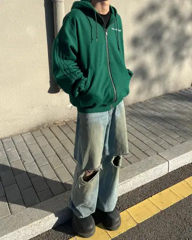 KJMade Adidas x GOSHA Green Zipup Sweatshirt · Adidas