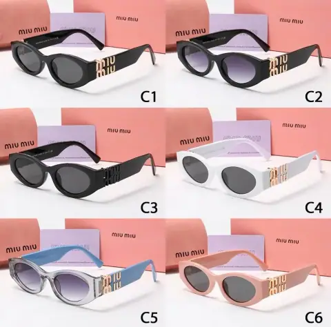 Miu Miu Oval Cat-Eye Sunglasses · Miu Miu