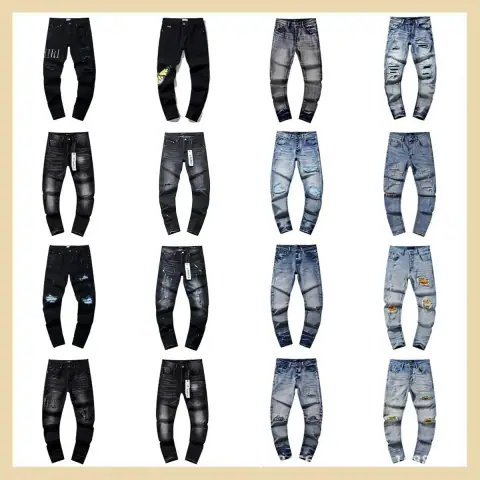 Amiri-Style High-Street Distressed Denim · AMIRI