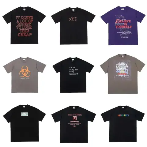 Vetements-Style Slogan T-Shirt · Vetements