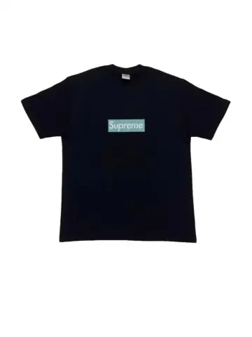 Supreme x Tiffany & Co. Collaboration Box Logo T-Shirt (Black) · Supreme