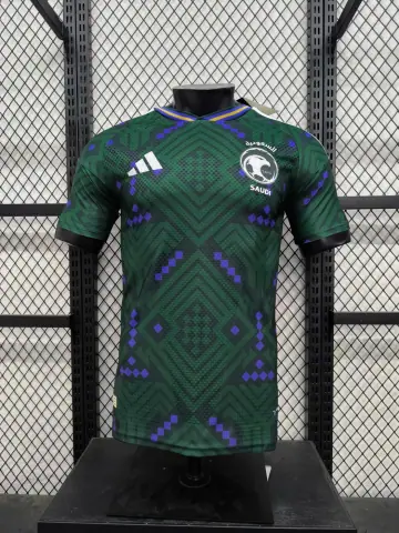 The home jersey of the Saudi Arabia national men football team designed by Adidas · Adidas