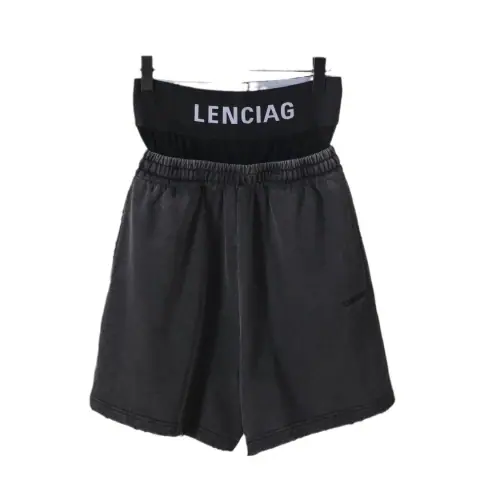 Balenciaga-Style Distressed Sweatpants with Double-Layered Waistband · Balenciaga
