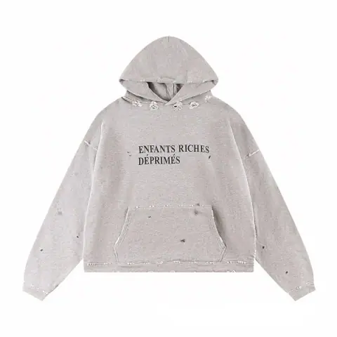Enfants Riches Déprimés (ERD) Distressed Destroyed-Style Hoodie · ERD
