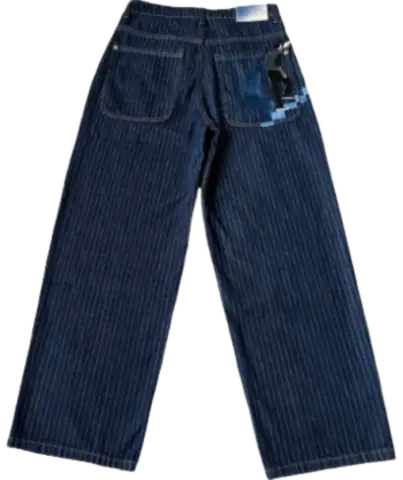 Derschutze Climbing stairs stripes denim · Derschutze