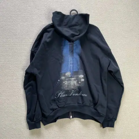 Place Vendôme Graphic Zip-Up Hoodie