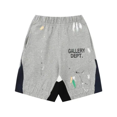 Gallery Dept. High-Street Style Patchwork & Paint-Splatter Athletic Shorts · Gallery Dept