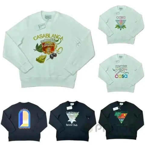 Multi-style Casablanca print crewneck sweatshirt · Casablanca