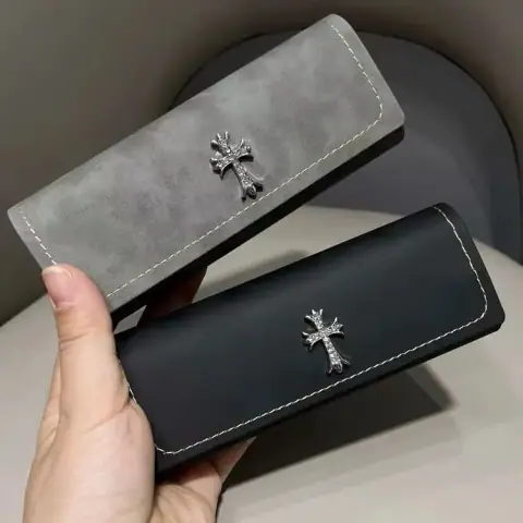 Chrome Hearts Cross Leather Glasses Case · Chrome Hearts