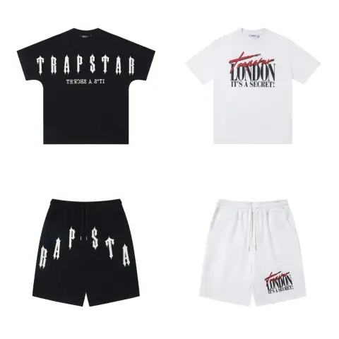Trapstar gothic letter T-Shirt and shorts set · Trapstar