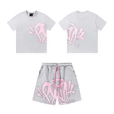 Graffiti T-Shirt and Shorts Set White