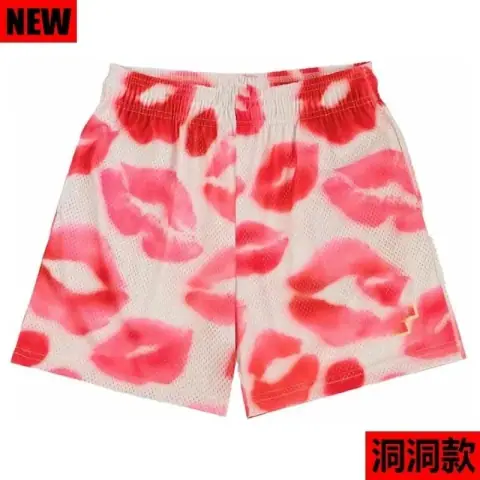 Eric Emanuel (EE) Style Lip Print Mesh Athletic Shorts · Eric Emanuel