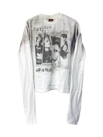 “Art is Dead” Distressed Long Sleeve