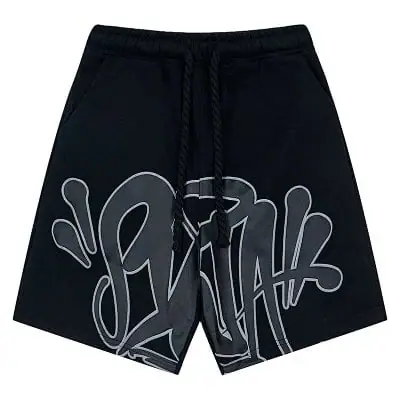 Corteiz Graffiti Big Letter Print Drawstring Sweat Shorts · Corteiz
