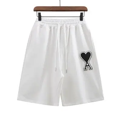 AMI Heart Embroidered Sports Shorts · Ami